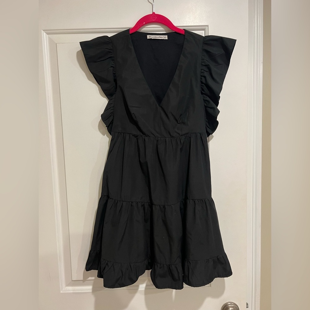 Abercrombie Flutter Sleeve Tiered Mini Dress